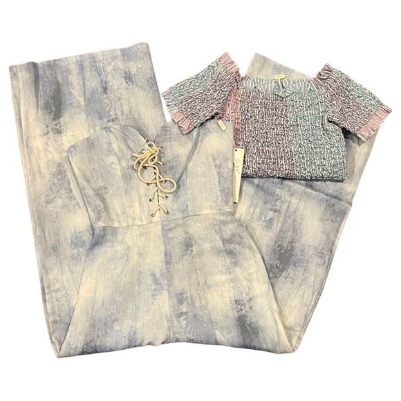 Petersyn Bruna Grotto strapless wideleg jumpsuit Size XS,NWT - Picture 16 of 16